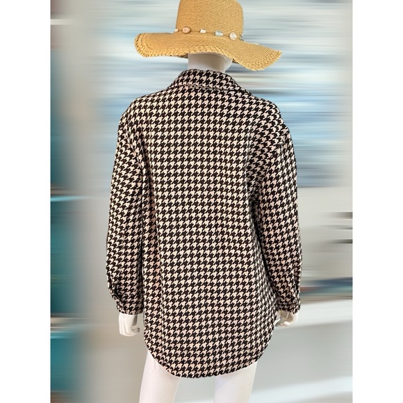 POLAGRAM Checker print lightweight shacket S M L - Picture 4 of 6